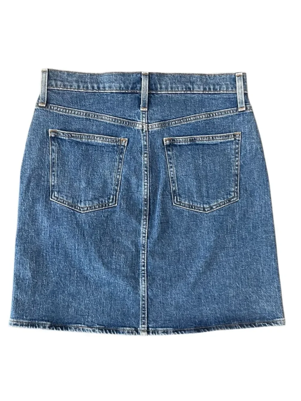 J.Crew button-front denim mini skirt A-line silhouette Size 27